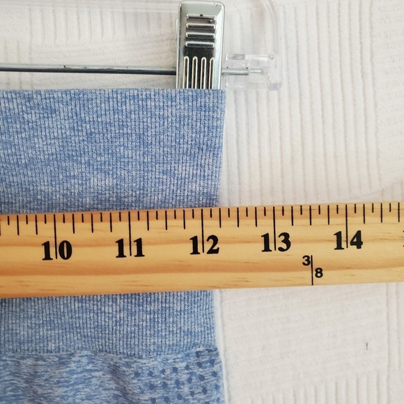 GYMSHARK Leggings Womens XS Vital Seamless‎ Blue Marl High Rise Dry Yoga Running - Picture 2 of 8